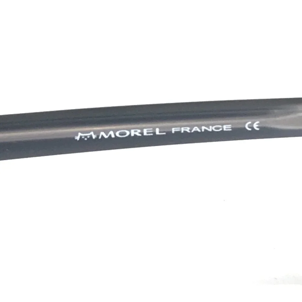 Morel Eyeglasses Frames NOMAD 3216S NN 030 Black Grey Square Horn Rim 49-20-140